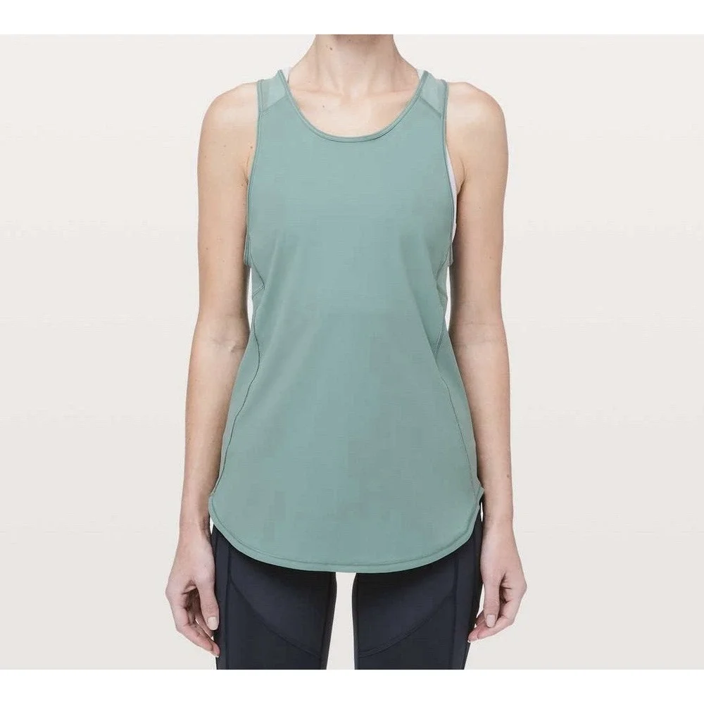 Lululemon Sculpt Tank II Medium Forest Women's Size 6 - Picture 1 of 9